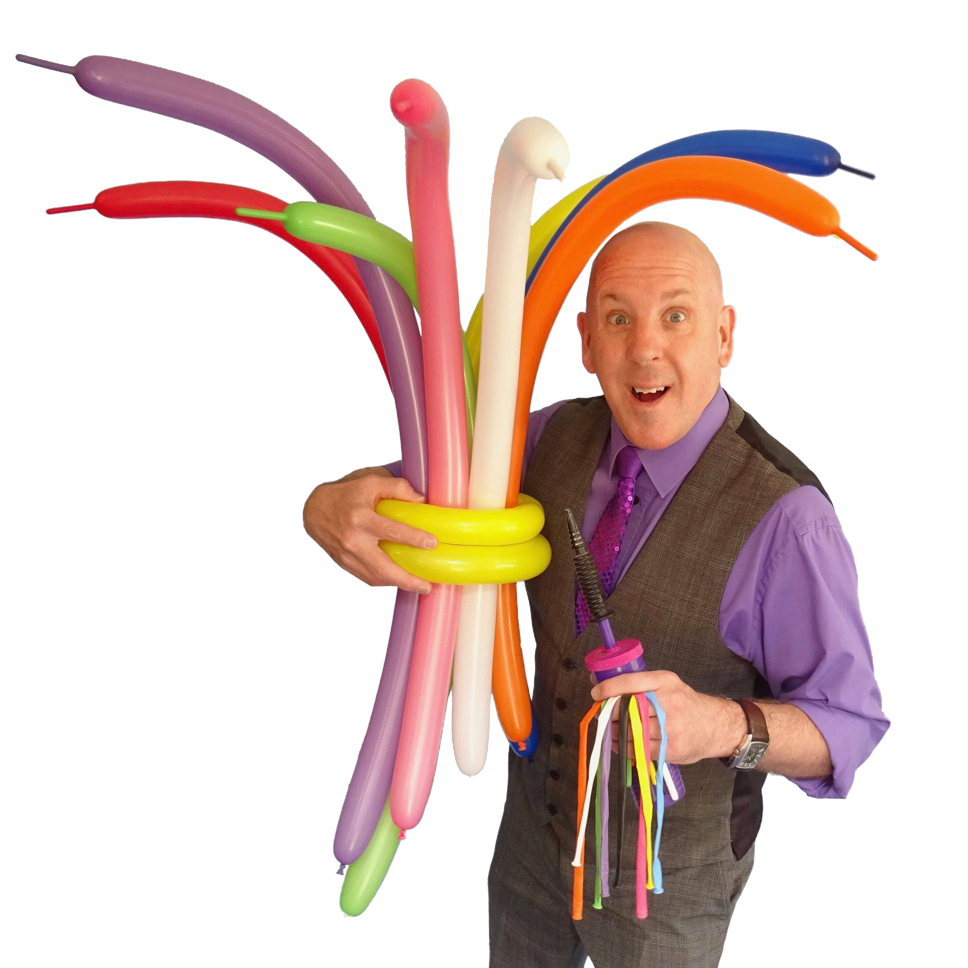 steve-balloons-cutout Steve Balloon Twisting Cutout